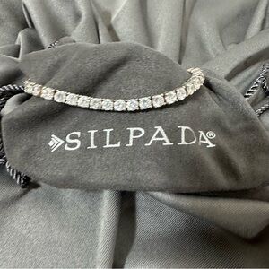 Silpada .925 Sterling Silver Cubic Zirconia Tennis Bracelet B2295